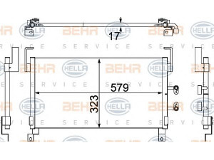 HELLA 8FC 351 304-371 kondensatorius, oro kondicionierius 
 Oro kondicionavimas -> Kondensatorius
05 014 582 AA, 50 145 82AB, 0 501 458 2AA