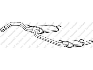 BOSAL 280-789 galinis duslintuvas 
 Išmetimo sistema -> Duslintuvas
DBP-3708, GEX-33071, GEX-33207