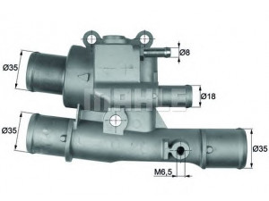 MAHLE ORIGINAL TI 123 88 termostatas, aušinimo skystis 
 Aušinimo sistema -> Termostatas/tarpiklis -> Thermostat
46522664, 46776217
