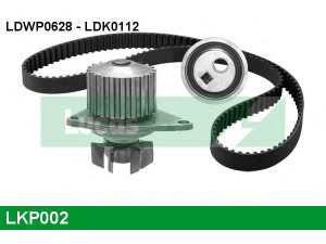 LUCAS ENGINE DRIVE LKP002 vandens siurblio ir paskirstymo diržo komplektas 
 Diržinė pavara -> Paskirstymo diržas/komplektas -> Paskirstymo diržas/komplektas