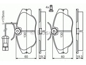 BOSCH 0 986 424 374 stabdžių trinkelių rinkinys, diskinis stabdys 
 Techninės priežiūros dalys -> Papildomas remontas
60777621, 9941174, 9946788, 60777621