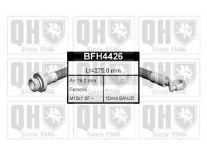 QUINTON HAZELL BFH4426 stabdžių žarnelė 
 Stabdžių sistema -> Stabdžių žarnelės
FBH 6173, 1 631 045, 6 142 527