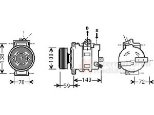 VAN WEZEL 0300K314 kompresorius, oro kondicionierius 
 Oro kondicionavimas -> Kompresorius/dalys
4F0260805AE, 4F0260805T