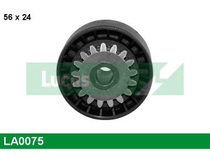 LUCAS ENGINE DRIVE LA0075 įtempiklio skriemulys, V formos rumbuotas diržas 
 Diržinė pavara -> V formos rumbuotas diržas/komplektas -> Įtempiklio skriemulys