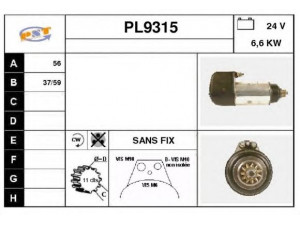 SNRA PL9315 starteris