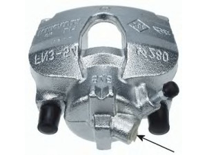 HELLA PAGID 8AC 355 390-041 stabdžių apkaba 
 Stabdžių sistema -> Stabdžių matuoklis -> Stabdžių matuoklio montavimas
410019796R, 7701065267