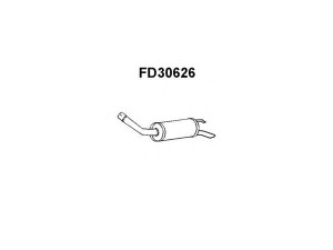 VENEPORTE FD30626 galinis duslintuvas 
 Išmetimo sistema -> Duslintuvas
1076368, 1507237, 5024535, 6179848