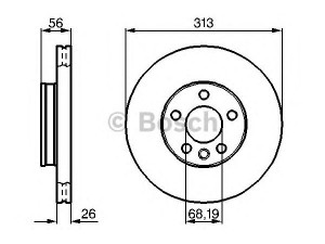 BOSCH 0 986 478 296 stabdžių diskas 
 Dviratė transporto priemonės -> Stabdžių sistema -> Stabdžių diskai / priedai
1108038, YM21 1125 AA, 7M3 615 301