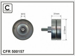 CAFFARO 500157 kreipiantysis skriemulys, V formos rumbuotas diržas
144 1592