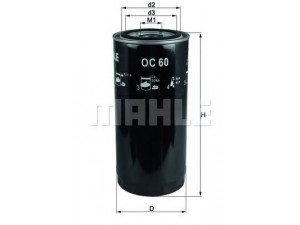 KNECHT OC 60 alyvos filtras 
 Filtrai -> Alyvos filtras
01181749, 0150157520, 03002261