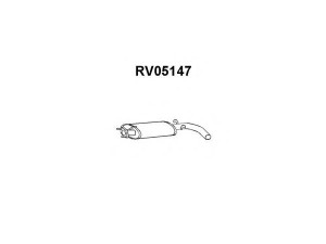 VENEPORTE RV05147 vidurinis duslintuvas 
 Išmetimo sistema -> Duslintuvas
GEX33462, GEX33506, WCE10149EVA