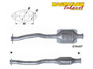 MAGNAFLOW 86062D katalizatoriaus keitiklis 
 Išmetimo sistema -> Katalizatoriaus keitiklis
173134