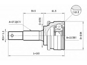 STATIM C.504 jungčių komplektas, kardaninis velenas 
 Ratų pavara -> Sujungimai/komplektas
39100-72J20, 39100-73J00, 39101-73J00