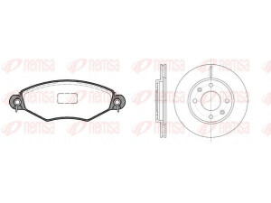REMSA 8643.07 stabdžių rinkinys, diskiniai stabdžiai 
 Stabdžių sistema -> Diskinis stabdys -> Stabdžių remonto rinkinys
91517695, 95661747, 4246-94, 4246-A7