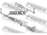 FEBEST 3322-MLT vidinė skersinė vairo trauklė
6L3Z3280B