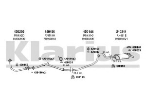 KLARIUS 720215E išmetimo sistema 
 Išmetimo sistema -> Išmetimo sistema, visa