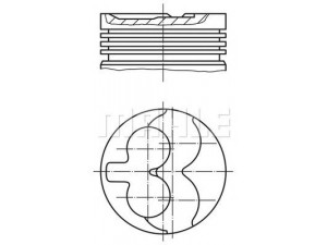 MAHLE ORIGINAL 629 08 00 stūmoklis 
 Variklis -> Cilindrai/stūmokliai
6 50250 100 46, 6 50250 100 47