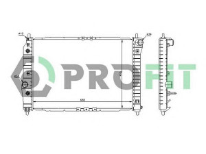PROFIT PR 1703A3 radiatorius, variklio aušinimas 
 Aušinimo sistema -> Radiatorius/alyvos aušintuvas -> Radiatorius/dalys
96536526, P96536526, 96536526, P96536526