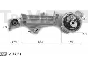 TREVI AUTOMOTIVE KD1267 paskirstymo diržo komplektas 
 Techninės priežiūros dalys -> Papildomas remontas