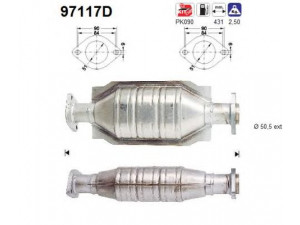 AS 97117D katalizatoriaus keitiklis
3485853, 8603154