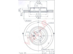 VILLAR 628.1389 stabdžių diskas 
 Dviratė transporto priemonės -> Stabdžių sistema -> Stabdžių diskai / priedai
34101166071, 34116769305, 34116855156