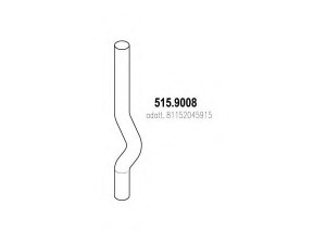 ASSO 515.9008 išleidimo kolektorius 
 Išmetimo sistema -> Išmetimo vamzdžiai
81152045915