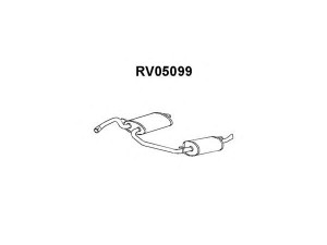 VENEPORTE RV05099 galinis duslintuvas 
 Išmetimo sistema -> Duslintuvas
DBP3708EVA, GEX33071, GEX33207
