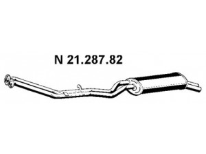 EBERSPÄCHER 21.287.82 galinis duslintuvas 
 Išmetimo sistema -> Duslintuvas
18 10 1 705 788, 18 10 1 719 246
