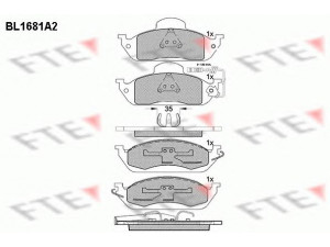 FTE BL1681A2 stabdžių trinkelių rinkinys, diskinis stabdys 
 Techninės priežiūros dalys -> Papildomas remontas
163 420 00 20, 163 420 03 20