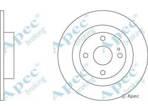 APEC braking DSK2095 stabdžių diskas 
 Stabdžių sistema -> Diskinis stabdys -> Stabdžių diskas
B26Y26251, BJ3Y26251