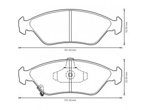 BENDIX 572531B stabdžių trinkelių rinkinys, diskinis stabdys 
 Techninės priežiūros dalys -> Papildomas remontas
0K9A03328Z, 0K9Y63328Z