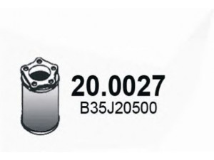 ASSO 20.0027 katalizatoriaus keitiklis
B35J20500