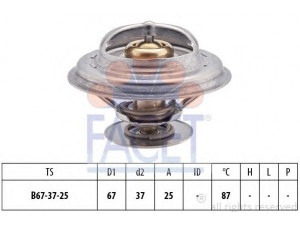 FACET 7.8256S termostatas, aušinimo skystis 
 Aušinimo sistema -> Termostatas/tarpiklis -> Thermostat
069 121 113