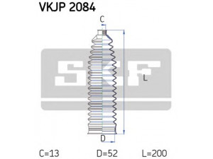 SKF VKJP 2084 gofruotoji membrana, vairavimas 
 Vairavimas -> Gofruotoji membrana/sandarinimai
09118132, 1609109, 1609113, 26059295