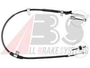 A.B.S. K14118 trosas, stovėjimo stabdys 
 Stabdžių sistema -> Valdymo svirtys/trosai
59770-27301, 5977027300