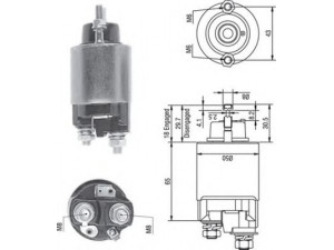 MAGNETI MARELLI 940113050235 solenoidinis jungiklis, starteris