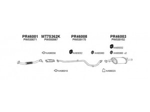 VENEPORTE 460002 išmetimo sistema 
 Išmetimo sistema -> Išmetimo sistema, visa