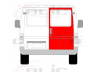 BLIC 6013-00-2515712P galinės durys 
 Kėbulas -> Transporto priemonės galas -> Galinės durys/dalys
6862922, 6962922