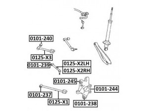 ASVA 0125-X2LH vikšro valdymo svirtis 
 Ašies montavimas/vairavimo mechanizmas/ratai -> Valdymo svirtis/pasukamosios svirties sujungimas -> Vairo trauklės (valdymo svirtis, išilginis balansyras, diago
48706-30100