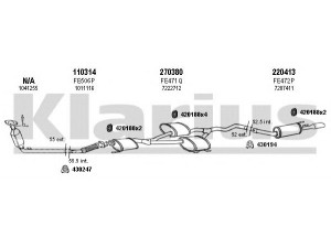 KLARIUS 361256E išmetimo sistema