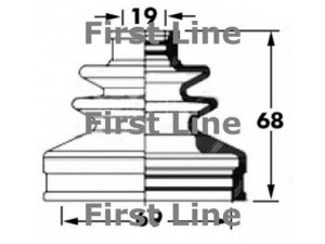 FIRST LINE FCB6044 gofruotoji membrana, kardaninis velenas 
 Ratų pavara -> Gofruotoji membrana
28423AE000