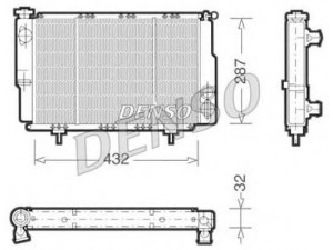 DENSO DRM23060 radiatorius, variklio aušinimas 
 Aušinimo sistema -> Radiatorius/alyvos aušintuvas -> Radiatorius/dalys
7600669798