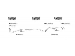 VENEPORTE 550384 išmetimo sistema