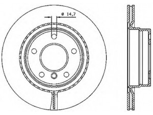 OPEN PARTS BDA2334.20 stabdžių diskas 
 Stabdžių sistema -> Diskinis stabdys -> Stabdžių diskas
34216764651, 34216855007