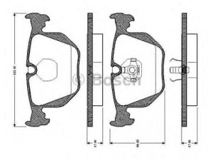 BOSCH 0 986 TB2 665 stabdžių trinkelių rinkinys, diskinis stabdys
34 21 1 159 344, 34 21 1 159 960