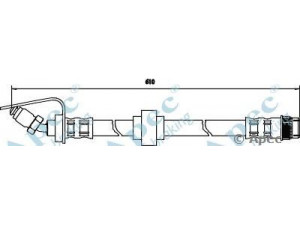 APEC braking HOS3181 stabdžių žarnelė 
 Stabdžių sistema -> Stabdžių žarnelės
4500131, 7700302379, 4500131, 9160431