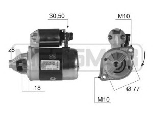 ERA 220391 starteris 
 Elektros įranga -> Starterio sistema -> Starteris
M2T44081, M2T44681, M2T49881, M3T22581