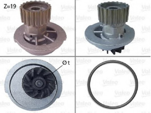 VALEO 506649 vandens siurblys 
 Aušinimo sistema -> Vandens siurblys/tarpiklis -> Vandens siurblys
96182871, 96352650, 96930074, 96182871