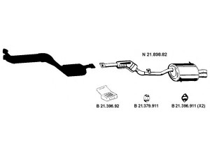 EBERSPÄCHER 212216 išmetimo sistema 
 Išmetimo sistema -> Išmetimo sistema, visa