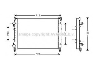 AVA QUALITY COOLING RTA2233 radiatorius, variklio aušinimas 
 Aušinimo sistema -> Radiatorius/alyvos aušintuvas -> Radiatorius/dalys
6025313324, 6025313331